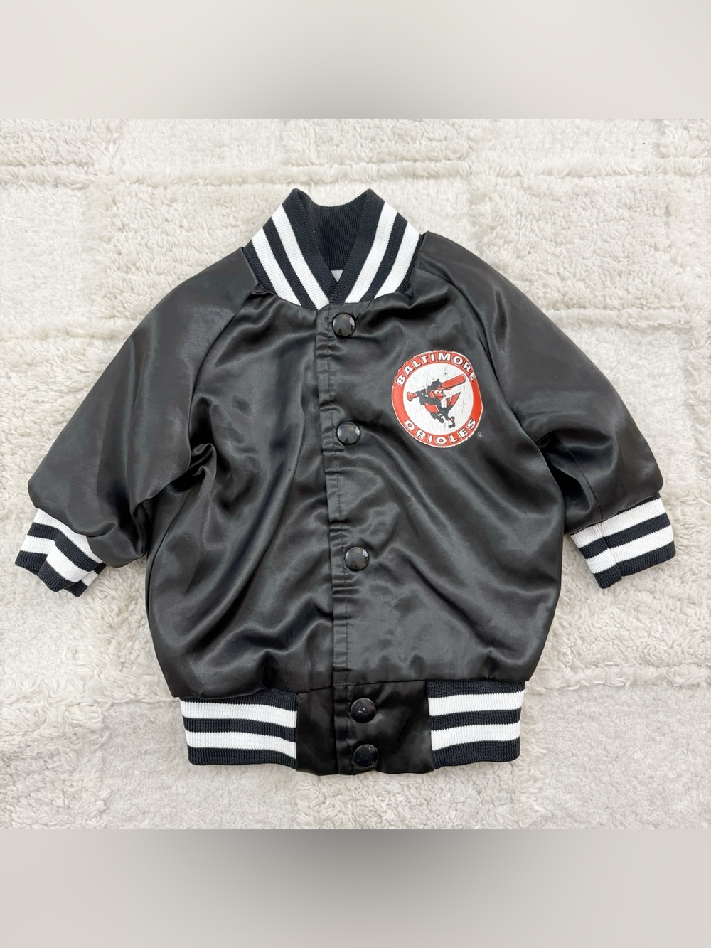 Vintage Locker Line Baltimore Orioles Baseball Jacket 12 Months - Picture 2 of 12